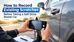 How to Record Existing Scratches on a Self-Drive Rental Car